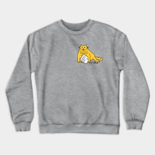 Small Chubby Cat with Joe Biden First Debate Quote Crewneck Sweatshirt